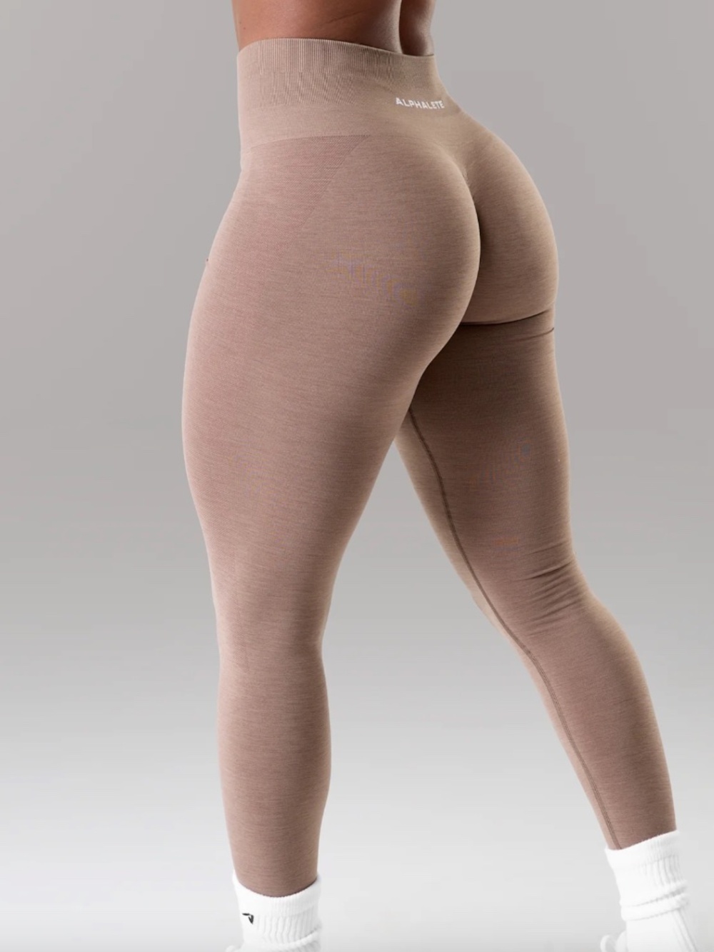 Alphalete High Rise Amplify Legging - Mocha